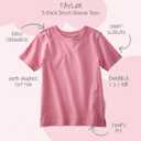 Butterblu Taylor 5-Pack Toddler Short Sleeve T-Shirts 100% Organic Cotton for Toddler Boys and Girls (Gold)