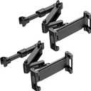 najiaxiaowu PC Tablet Mounts 2 Pack Tablet Holder for Car,ipad Headrest Mount for 5.518.4 Inch ipad/Phones Car Tablets Holder with 360°Rotating Adjustable,Black