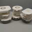 FreshSeal  Glass Vacuum Sealable Container Set  9 Pieces, 6 Sizes, Hand Pump, 10 Bags