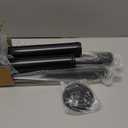 QLLY 29.5 inch / 75cm Adjustable Tall Metal Desk Legs, Office Table Furniture Leg Set, Set of 4 (75cm, Black)