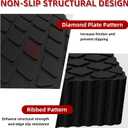 ATOLS 4 Pack Solid Rubber Auto Lift Pads – Anti-Skid Rubber Blocks for Car Lifts, Jacks & Racks, 6-1/3" x 4-3/4" x 3" – Heavy Duty Jack Stand Pads with 3000 lbs Capacity