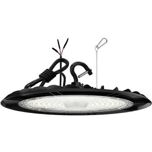 UFO LED High Bay Light Dimmable 150W 24000LM/120W/100W Adjustable Commercial Bay Lighting 6000K/5000K/4000K Plug-in for Factory Warehouse Garage Workshop