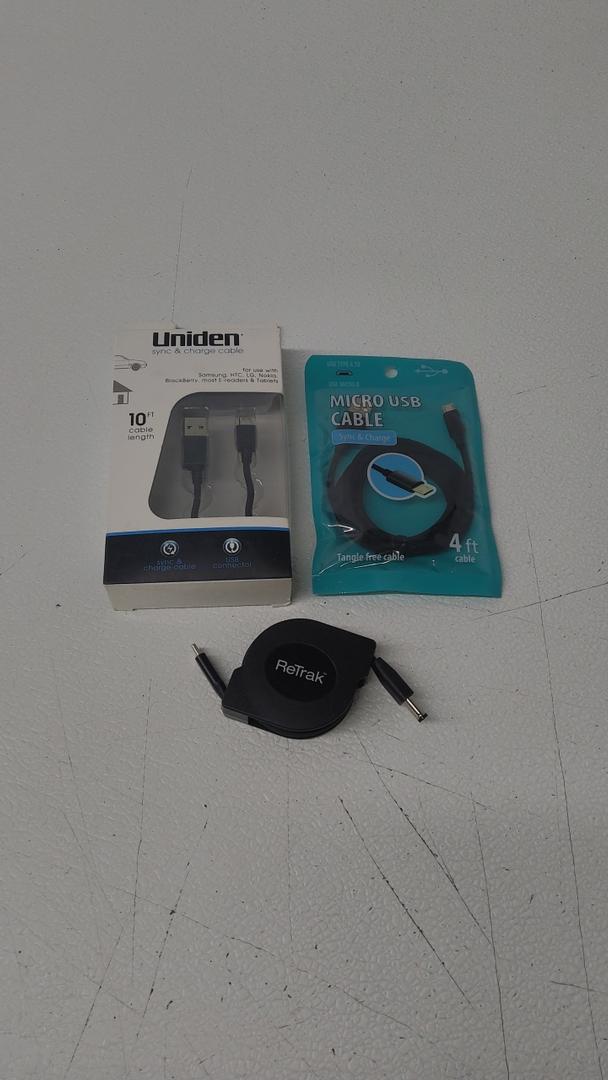Charge Cables 10 ft , 4 ft. 3 Pack