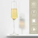 Champagne Flutes Glass Set of 2, Crystal Champagne Glasses 7OZ
