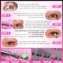 DIY Lash Extension Kit Natural Look Wispy Lash Clusters D 154 pcs Lashes Clusters 8-16 mm Eyelash Extension Kit Lash Bond and Seal Lash Tweezers Individual Lashes Lash Cluster Kit For Beginners