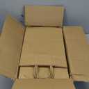 QUTUUS Kraft Shopping Bags 100 Pcs 10x5x13 Brown Paper Bags with Handles Bulk, Brown Gift Bags, Recycled Paper Bags, Paper Retail Bags, Paper Gift Bags (10x5x13 Inch (Pack of 100))
