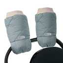 7AM Enfant Stroller Warmmuffs Gloves - Anti-Freeze Stroller Mittens for Handlebars, Water Repellent Hand Warmer Muff for Cold Weather, Plush Lined Stroller Warmmuffs | Winter Stroller Accessories (Mirage)
