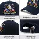 United States 250th Anniversary Hat - 1776-2026 Embroidered Freedom Eagle Baseball Cap, 250th Anniversary USA Hat for Men and Women Dark Blue