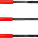 TOMMARS 3-Pc Thread File Set, SAE & Metric Thread Restorer Files, Thread Chaser Repair Tool for External Threads