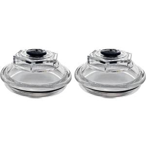 21-36 Oil Caps Bath Dust 2 PCS K71-148-00 Replacement for 9K-10K General Duty Axles 1989-2009 10K HD 12K 15K 4.0" Threads Trailer Axle Plastic Screw-on Oil Cap Kit with Rubber Plugs