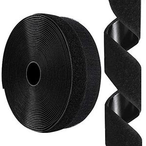 1 Inch x 26 Feet Hook and Loop Tape Sticky Back Fastener Roll, Nylon Self Adhesive Heavy Duty Strips Fastener for Home Office School Car and Crafting Organization