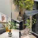 11in Black Glass jug vase, Floor Large Clear vase, Big Transparent Vintage Bubble Round Vase, Centerpieces for Farmhouse Tabletop Indoor Festive Decoration