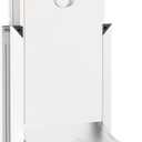 [RESCUMASCER] Aluminum Large Dog Door for Exterior Door, Doggie Door with 2 Sliding Lock Panels, Weatherproof Dog Door for Dogs up to 80LBs (White)