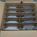 KAMOTA Glass Food Storage Containers, 10 Pack Glass Meal Prep Containers, Airtight Containers with Snap-Lock Lids, 22 oz Grey Container Set with Lids, for Microwave/Oven/Freezer/Dishwasher