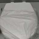 Mayfair Caswell Modern Slow Close Toilet Seat, Durable Plastic Seat, Made in USA, Round, White