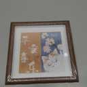 7X7 Wooden Picture Frame with 5.5x5.5 Mat, 7x7 Square Picture Frame with Glass, For Wall and Desktop Display