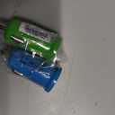 2 x Dual USB Car charger, Green and Blue