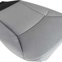 WFLNHB Driver Side Bottom Seat Cover Gray Artificial Leather Replacement for E150 E250 E350 E450 E550 2002-2008