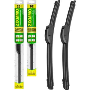 OEM Quality 26in + 16in Premium All-Season Windshield Wiper Blades for Original Equipment Replacement (Set of 2)