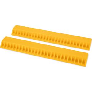 Camco AccuPark Vehicle Parking Aid | Features Heavy Duty High Visible Resin Design | Easy Peel & Stick Installation | Measures 18-1/16" x 3-5/8" x 1-3/8" | 2-Pack (44441)