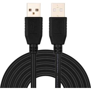Tan QY USB A to A Male Cable 40Ft, Double End USB Cord with Gold-Plated Connector for Hard Drive Enclosures, Printers, Modems, Cameras (12M/40Ft)