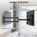 BONTEC Corner TV Wall Mount with Extra Long 40.9 Extension Arm for 3275 Inch TVs, Holds Up to 132 lbs, Full Motion Dual Arm TV Bracket with Tilt, Swivel, Level Adjustment, Max VESA 600400mm