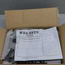 Dual Monitor Stand - 43.7 inch Extra Long Wide TV Stand - Wood & Steel Leg Desktop Riser - Desk Organization - Home Office (Vintage)