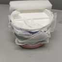 Elk and Friends Kids 6.7 Porcelain Divided Plates with Silicone Suction Sleeves + Silicone Lids | Suitable for Babies/Kids/Toddlers | Microwave & Dishwasher Safe | Non Slip | Snack Dishes | 4 Pack (Blush/Misty Blue/Sage/Lilac)