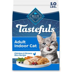 Blue Buffalo Blue Tastefuls Natural Adult Indoor Cat Chicken & Brown Rice Recipe Food for Cats 10 lb
