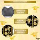 KatchOn, Graduation Car Magnets with Balloons - Pack of 51 | Magnetic Grad Stickers, Grad Balloons for Grad Parade Car Decor, Class of 2026 Decorations | Black and Gold Graduation Decorations 2026