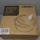 Mueller Cast Iron Dutch Oven Pot with Lid, 6 Quart Enameled, Dual Handles, Stainless Steel Knob, Stew Pot, Induction Pot - For Braising, Roasting, Baking, Cast Iron Bread Pan with Lid, White