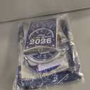 New Years Decorations 2026,Happy New Years Eve Party Supplies Blue and Silver Nye Party Decorations With Backdrop Door Banner Hanging Swirls Honeycomb Balloon