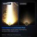 NOVSIGHT LED Pods Lights Driving Lights - 2'' with 8 Light Modes 2 Kinds Brackets, Waterproof Off Road LED Light Pod for Motorcycle Truck ATV UTV 5 Years Service (2 Inch White/Amber Driving Beam)