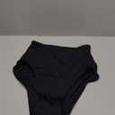 Beautikini Period Swimwear High Waisted Swim Bottoms Menstrual Leakproof Bikini Short for Teens, Girls, Women (X-Small, Black)