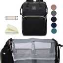 Black boy Diaper Bag Backpack: Baby toddler Bags with Changing Station for Women Men Girls Mom Dad Large Travel Backpack Paaleras Modernas Para Bebe Nia Nio Newborn Essentials Baby New Born Gift, Medium