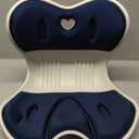 Seat Cushion Lumbar Protection Cushion Office Chair Cushion Cushion Lumbar Cushion seat Cushion All-in-one Orthopedic Ergonomic Cushion Buttocks Anti-Hunchback Cushion (34cm*33cm*40cm, Dark Blue)