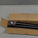 Ausemku Shower Curtain Rod 32-80 Inch Adjustable - 1 Inch Diameter Heavy Duty No drill Spring Tension Shower Rod, Non-Slip Rustproof Telescopic Rod for Bathroom, Black