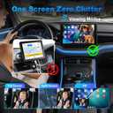Cabin Care Baby Car Camera with Wireless CarPlay Adapter for iPhone Only, 1080P HD, IR Night Vision, 150 Wide-Angle, Real-Time Rear Seat Monitor, Works with Factory Wired CarPlay (Dog)