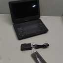 12.5 Portable DVD Player with 10.5 Large HD Screen, 4-6 Hours Rechargeable Battery, Dual Speakers, Region Free, Remote Control, Support Multiple Disc Formats Sync TV, USB/SD, Black