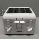 Cuisinart 4-Slice Compact Plastic Toaster, White, CPT-142P1