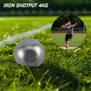 2 Pcs Shot Put Rubber Discus for School Track and Field Discuses for Outdoor Practice Throwing