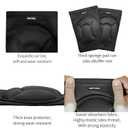 ONTYZZ Knee Pads with Thickening Anti-Collision Sponge The Non-Slip Breathable Knee Protector for Volleyball Running Kneeling Hiking Dancing Gardening Knee Sleeves for Men Women Work Black/M