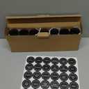 AOZITA Spice Rack Organizer for Cabinet, Spice Organizer with 28 Empty Spice Jars with Black Lids, Funnel, Spice Labels, Seasoning Organizer for Countertop, Cabinet, Kitchen, Pantry, Cupboard