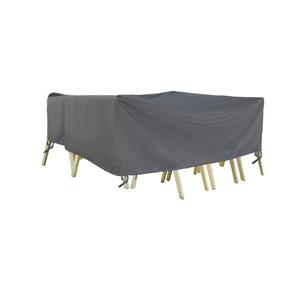 Jssunday Outdoor Furniture Covers, Rectangular patio table cover, Waterproof for Outdoor patio set cover, Dining table cover, 126" W x 84" D x 31" H Grey