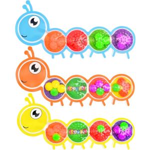 3Pcs Color Sorting Sensory Toys for Kids with Autism Toddler Toys for Airplane Travel Road Trip Preschool Montessori Toys Fine Motor Skills Christmas Stocking Stuffer Gift for Boys Girls C