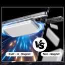 for MagSafe Sticker, 2 Pack Magnetic Ring, Universal Magnetic Wireless Charger Conversion Kit for iPhone 16/15/14/13/12/11 Pro Max Mini, Galaxy S24/S23and More,Black