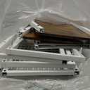 Record Player Stand, 3 Tier Side End Table with Vinyl Record Storage Basket, Turntable up to 100 Albums Record Shelf Display Holder Cabinet for Living Room, Bedroom, Office, White