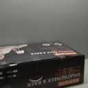 Shiatsu Neck and Back Massager with Heat - 3D Kneading & Vibration Full-Back Massage Cushion to Ease Muscle Stiffness, Adjustable Intensity & Height for Office Chair, Home Use (Grey)