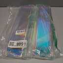 upsimples Acrylic Shelves for Wall Decor, 15" Display Shelf for Perfume, Skincare, Nail Polish, Wall Organizer for Bathroom, Bedroom, Living Room, Playroom, Kids Bookshelf, Iridescent, 4 Pack