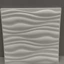 Art3d PVC Wave Board Textured 3D Wall Panels, White, 19.7" x 19.7" (12 Pack)